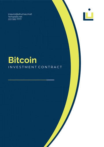 Free Bitcoin Investment Contract Template to Edit Online