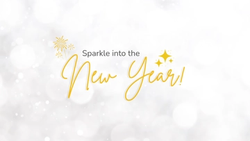 Free New Year White Background Template to Edit Online