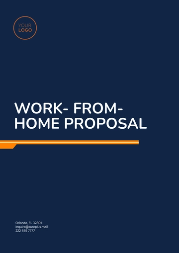 Free Work- from- Home Proposal Template to Edit Online