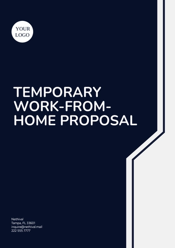 Free Temporary Work-from-Home Proposal Template to Edit Online