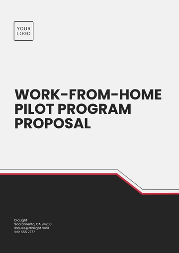 Free Work-from-Home Feasibility Proposal Template to Edit Online
