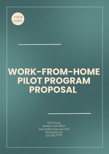 Free Work-from-Home Pilot Program Proposal Template to Edit Online