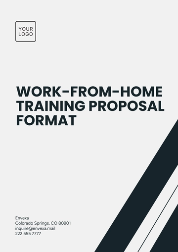 Free Work-from-Home Training Proposal Format Template to Edit Online