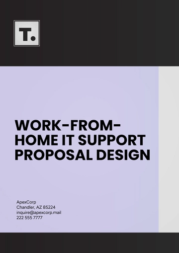 Free Work-from-Home IT Support Proposal Design Template to Edit Online