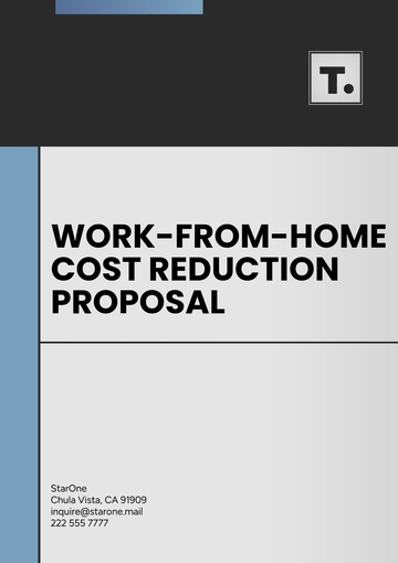 Free Work-from-Home Cost Reduction Proposal Template to Edit Online