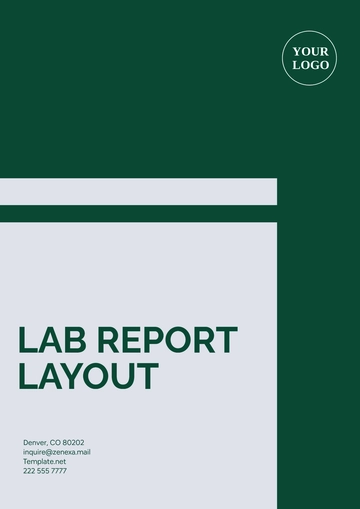 Free Lab Report Layout Template to Edit Online