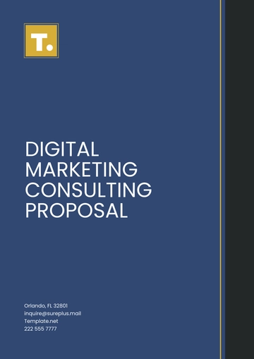 Free Digital Marketing Consulting Proposal Template to Edit Online