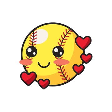 Free Cartoon Softball Clipart to Edit Online