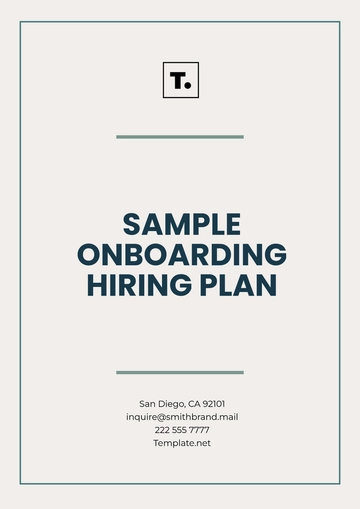 Free Sample Onboarding Hiring Plan Template to Edit Online Free Sample Onboarding Hiring Plan Template to Edit Online