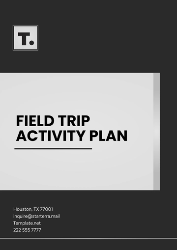 Free Field Trip Activity Plan Template to Edit Online