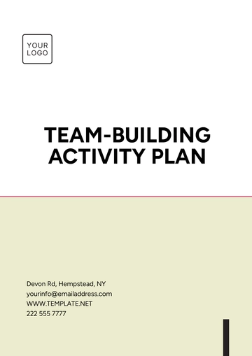 Free Team-Building Activity Plan Template to Edit Online