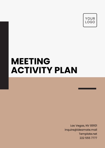 Free Meeting Activity Plan Template to Edit Online