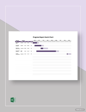Progress Report Gantt Chart Template