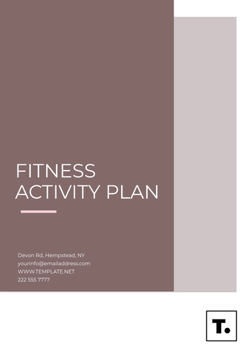 Free Fitness Activity Plan Template to Edit Online