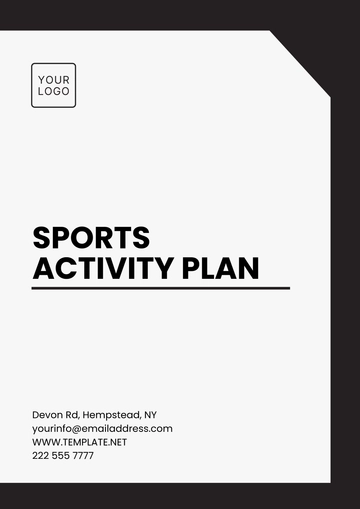 Free Sports Activity Plan Template to Edit Online