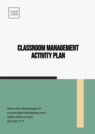 Free Classroom Management Activity Plan Template to Edit Online