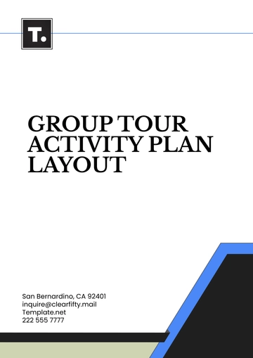 Free Group Tour Activity Plan Layout Template to Edit Online