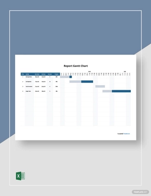 Sample Report Gantt Chart Template