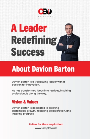 Free CEO Poster Template to Edit Online