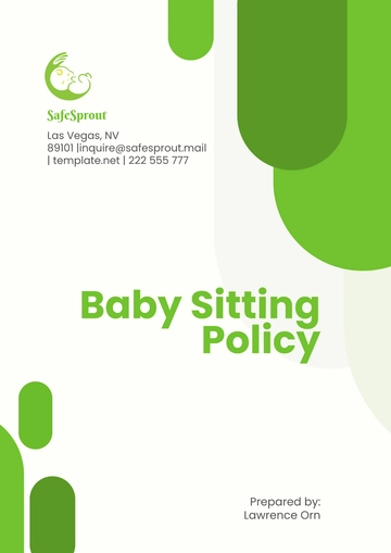 Free Baby Sitting Policy Template to Edit Online