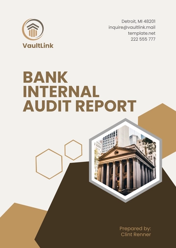 Free Bank Internal Audit Report Template to Edit Online