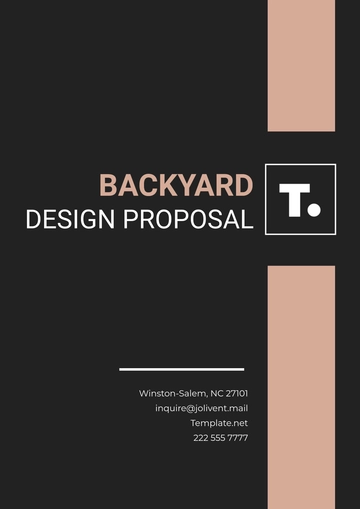 Free Backyard Design Proposal Template to Edit Online