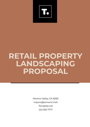 Free Retail Property Landscaping Proposal Template to Edit Online