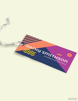 Modern Name Tag Label Template