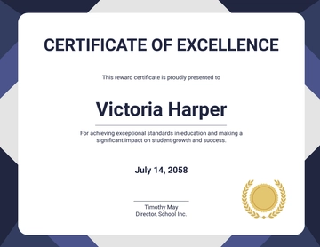 Free Reward Certificate Template to Edit Online