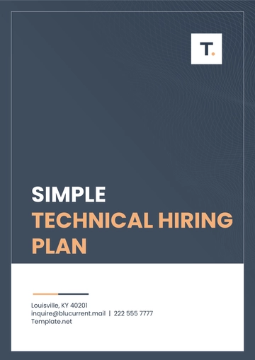 Free Simple Technical Hiring Plan Template to Edit Online Free Simple Technical Hiring Plan Template to Edit Online