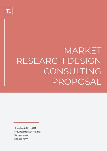 Free Market Research Design Consulting Proposal Template to Edit Online