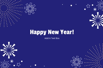 Free Happy New Year Banner Background Template to Edit Online
