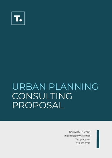 Free Urban Planning Consulting Proposal Template to Edit Online