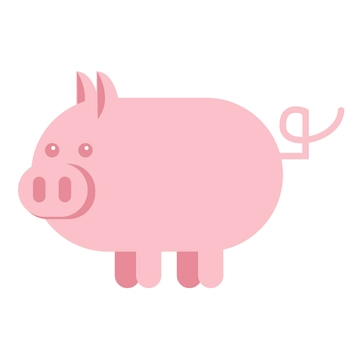 Free Pink Pig Clipart to Edit Online