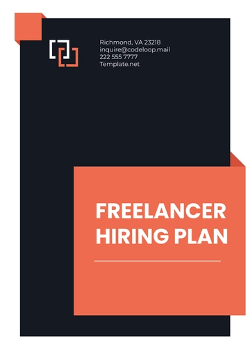 Free Freelancer Hiring Plan Template to Edit Online Free Freelancer Hiring Plan Template to Edit Online