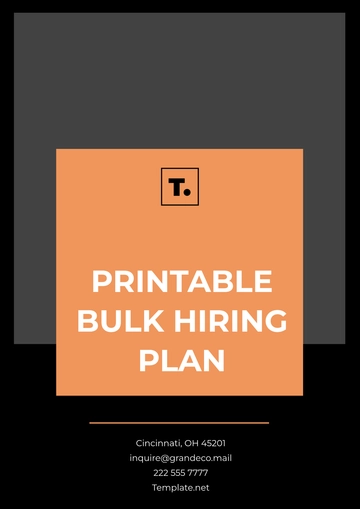 Free Printable Bulk Hiring Plan Template to Edit Online Free Printable Bulk Hiring Plan Template to Edit Online