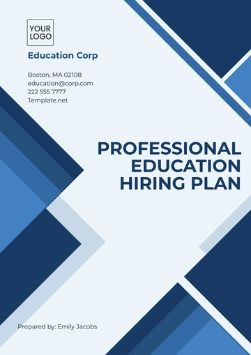 Free Professional Education Hiring Plan Template to Edit Online Free Professional Education Hiring Plan Template to Edit Online