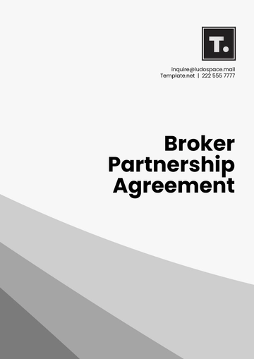 Free Broker Partnership Agreement Outline Template to Edit Online