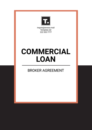 Free Commercial Loan Broker Agreement Template to Edit Online Free Commercial Loan Broker Agreement Template to Edit Online