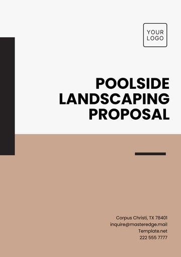 Free Poolside Landscaping Proposal Template to Edit Online