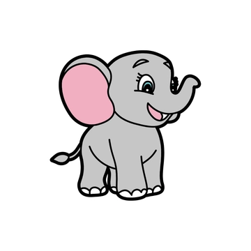 Free Cartoon Elephant Clipart to Edit Online