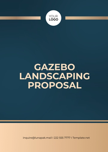 Free Gazebo Landscaping Proposal Template to Edit Online