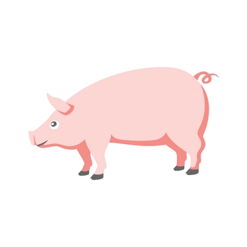 Free Simple Pig Clipart to Edit Online