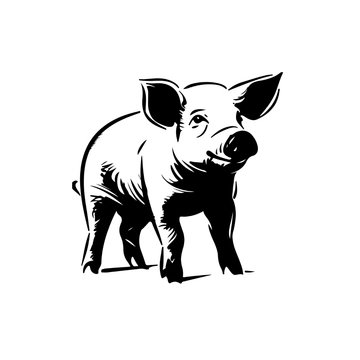 Free Transparent Pig Clipart to Edit Online