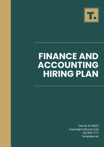 Free Finance and Accounting Hiring Plan Template to Edit Online Free Finance and Accounting Hiring Plan Template to Edit Online