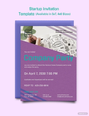 Startup Invitation Template
