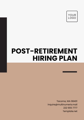 Free Post-Retirement Hiring Plan Template to Edit Online
