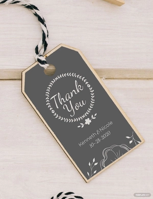 Wedding Favor Tag Template