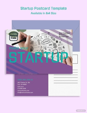 Startup Postcard Template