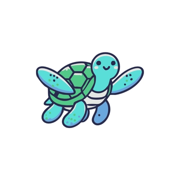 Free Colorful Turtle Clipart to Edit Online